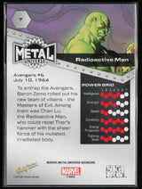 2024 SkyBox Metal Universe Marvel Avengers #7 Radioactive Man