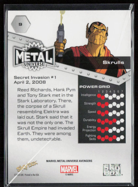 2024 SkyBox Metal Universe Marvel Avengers #9 Skrulls