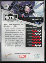 2024 SkyBox Metal Universe Marvel Avengers #10 Graviton