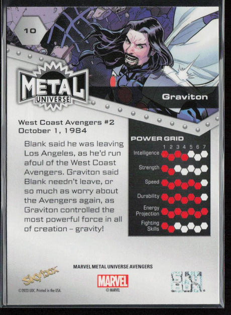 2024 SkyBox Metal Universe Marvel Avengers #10 Graviton