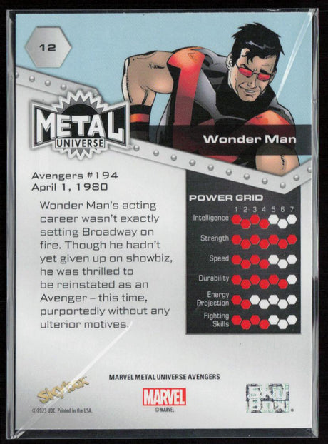 2024 SkyBox Metal Universe Marvel Avengers #12 Wonder Man