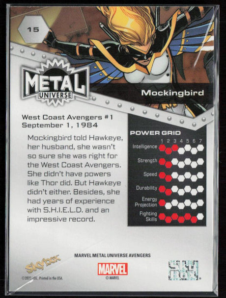 2024 SkyBox Metal Universe Marvel Avengers #15 Mockingbird