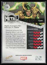 2024 SkyBox Metal Universe Marvel Avengers #18 Loki