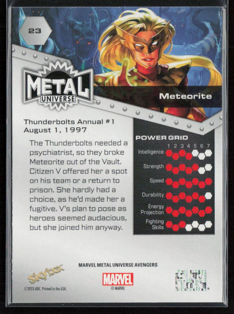 2024 SkyBox Metal Universe Marvel Avengers #23 Meteorite