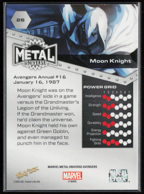 2024 SkyBox Metal Universe Marvel Avengers #26 Moon Knight