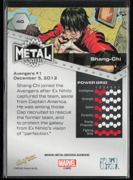 2024 SkyBox Metal Universe Marvel Avengers #40 Shang-Chi