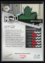 2024 SkyBox Metal Universe Marvel Avengers #45 Whirlwind