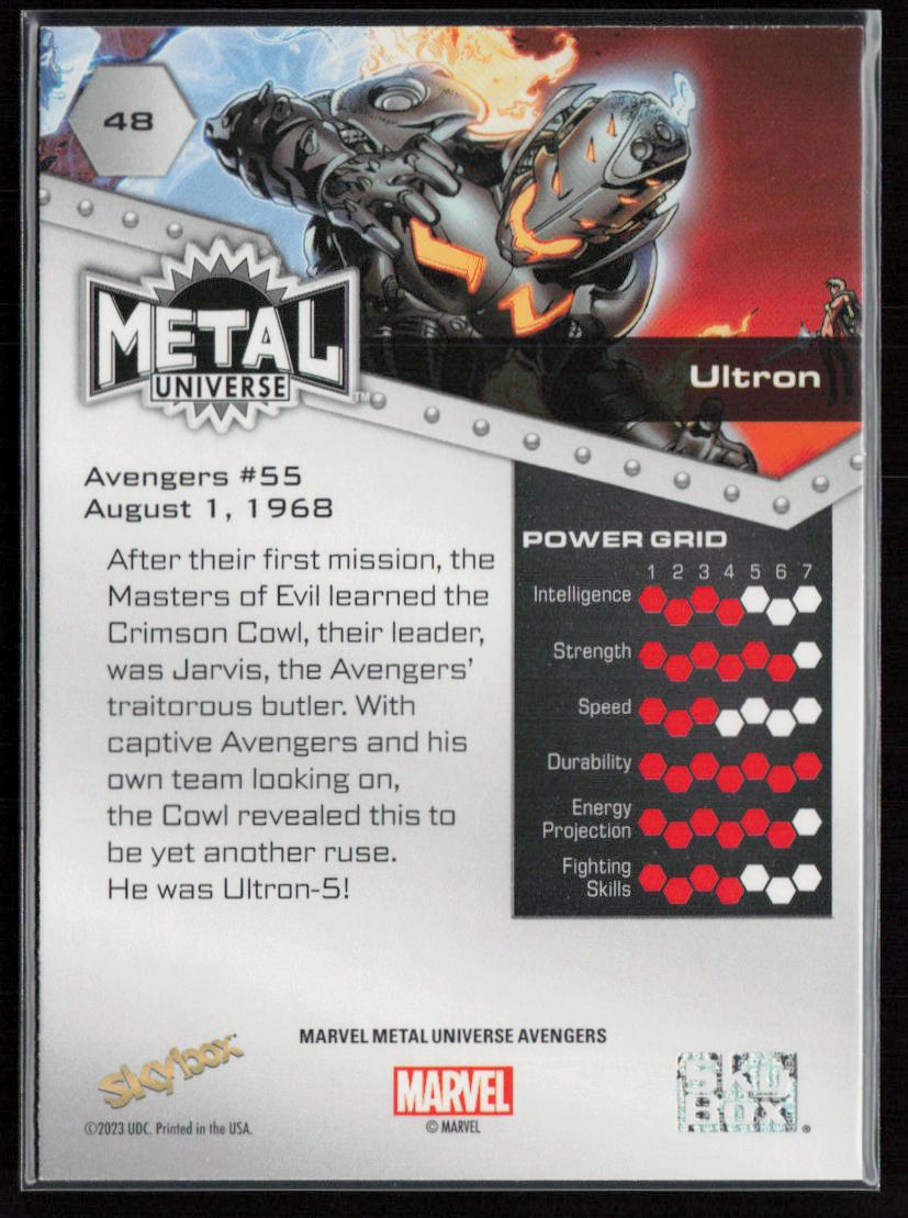 2024 SkyBox Metal Universe Marvel Avengers #48 Ultron