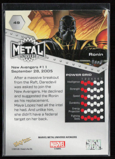2024 SkyBox Metal Universe Marvel Avengers #49 Ronin