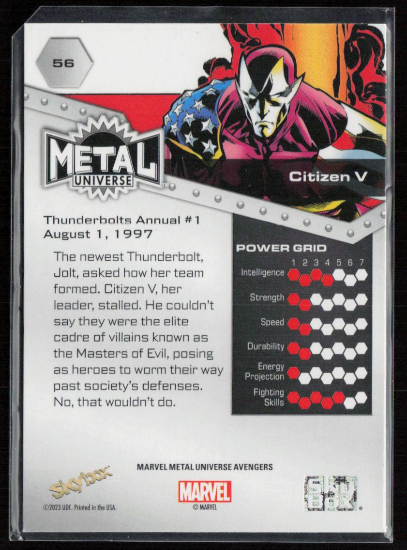 2024 SkyBox Metal Universe Marvel Avengers #56 Citizen V