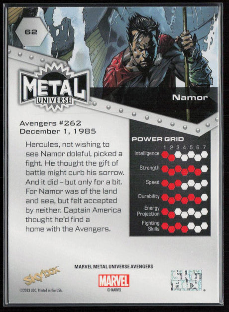 2024 SkyBox Metal Universe Marvel Avengers #62 Namor