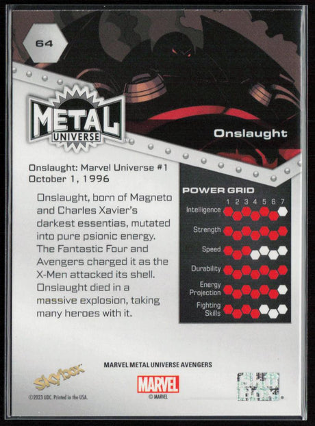 2024 SkyBox Metal Universe Marvel Avengers #64 Onslaught