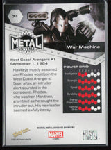 2024 SkyBox Metal Universe Marvel Avengers #71 War Machine