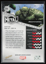 2024 SkyBox Metal Universe Marvel Avengers #72 Abomination