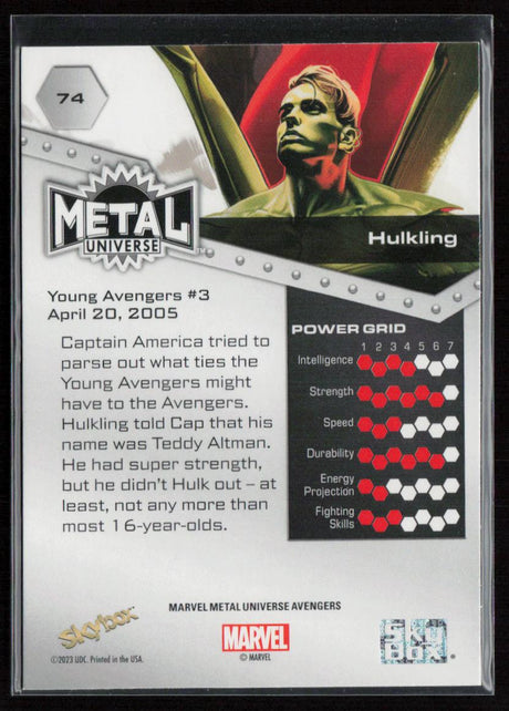 2024 SkyBox Metal Universe Marvel Avengers #74 Hulkling
