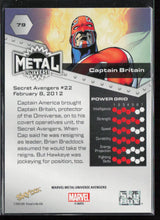 2024 SkyBox Metal Universe Marvel Avengers #79 Captain Britain