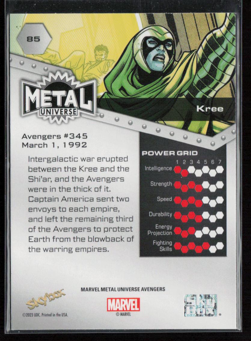 2024 SkyBox Metal Universe Marvel Avengers #85 Kree