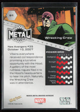 2024 SkyBox Metal Universe Marvel Avengers #91 Wrecking Crew