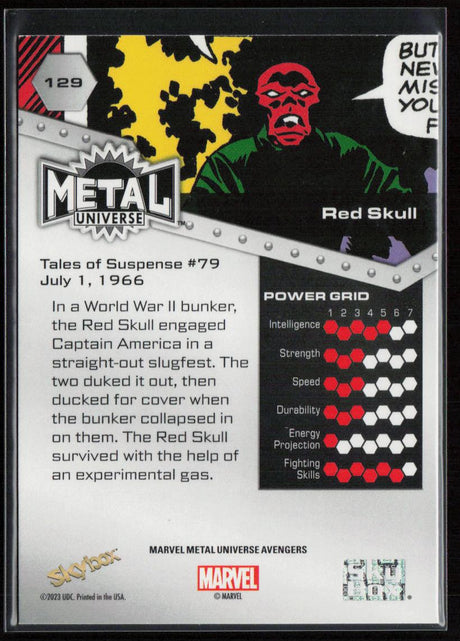 2024 SkyBox Metal Universe Marvel Avengers #129 Red Skull