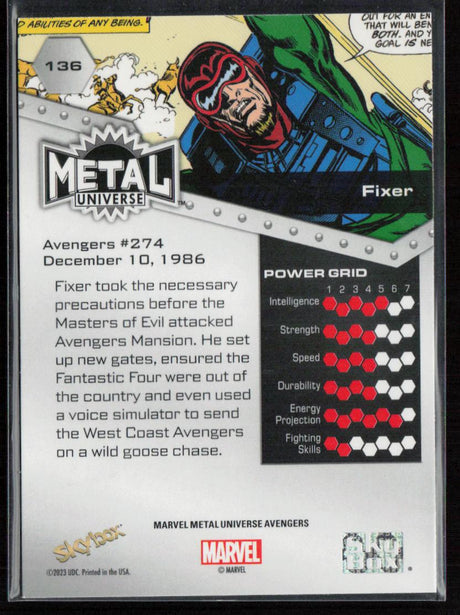 2024 SkyBox Metal Universe Marvel Avengers #136 Fixer