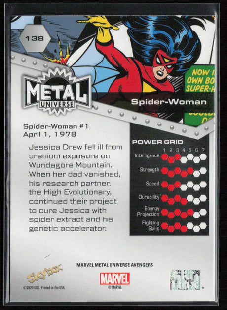 2024 SkyBox Metal Universe Marvel Avengers #138 Spider-Woman