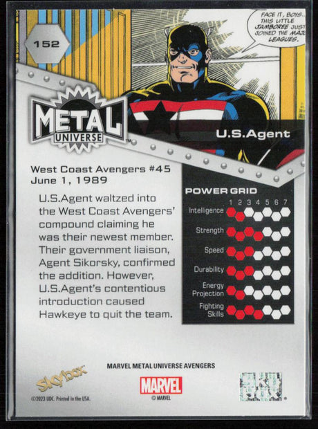 2024 SkyBox Metal Universe Marvel Avengers #152 U.S. Agent