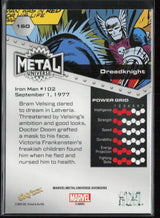2024 SkyBox Metal Universe Marvel Avengers #160 Dreadknight