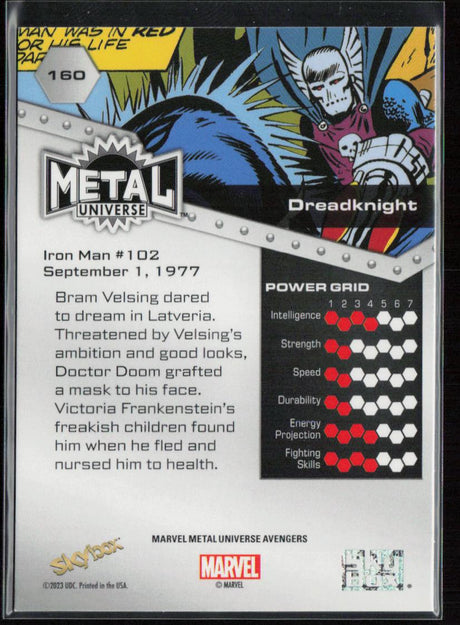 2024 SkyBox Metal Universe Marvel Avengers #160 Dreadknight