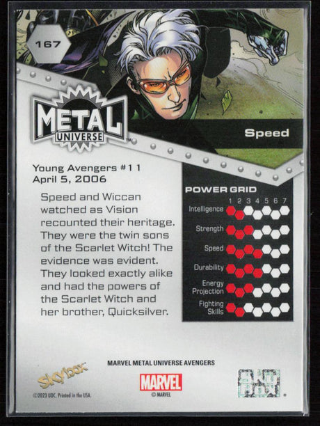 2024 SkyBox Metal Universe Marvel Avengers #167 Speed