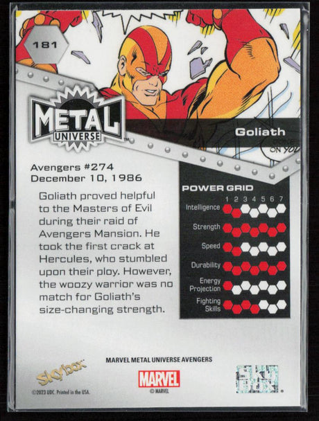 2024 SkyBox Metal Universe Marvel Avengers #181 Goliath