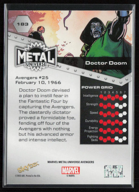 2024 SkyBox Metal Universe Marvel Avengers #183 Doctor Doom