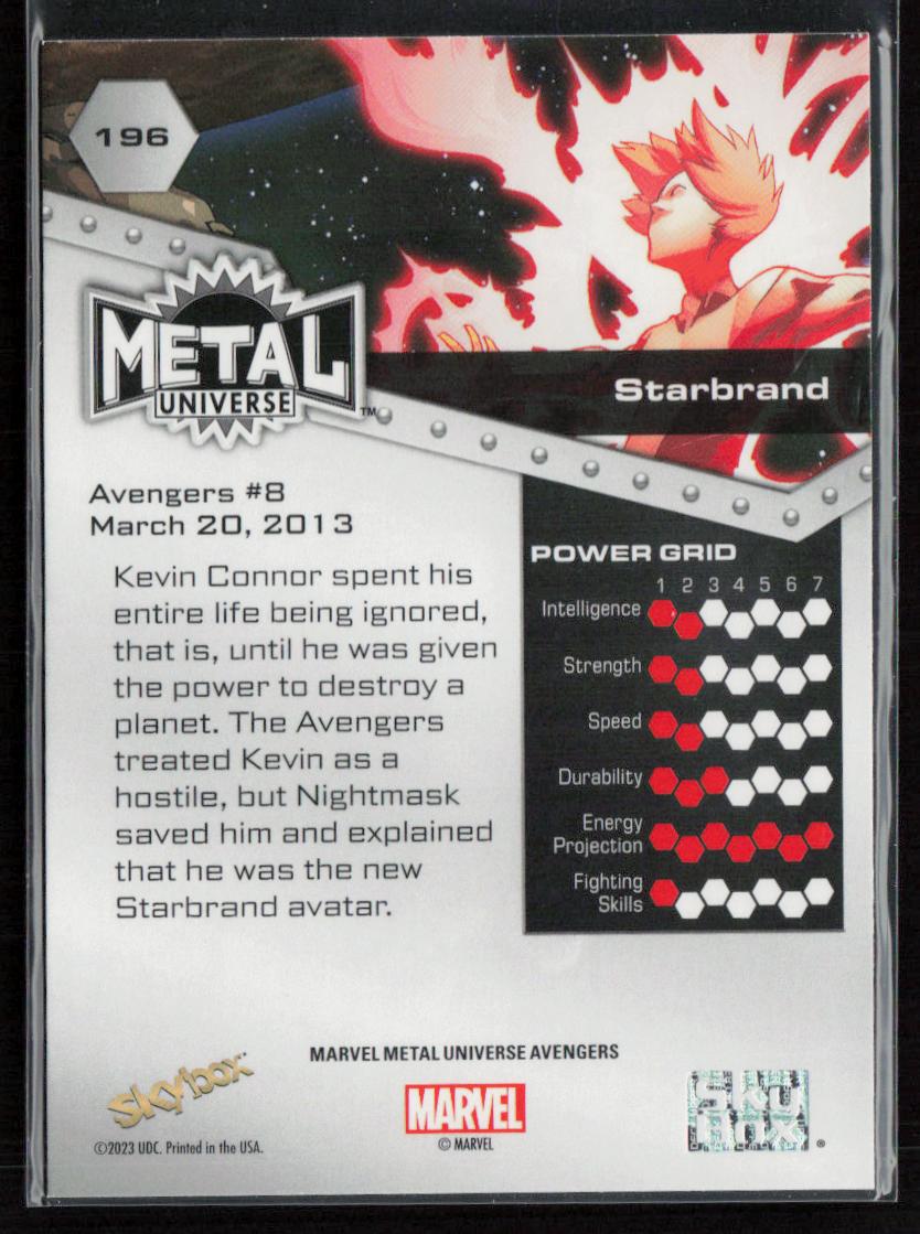 2024 SkyBox Metal Universe Marvel Avengers #196 Starbrand