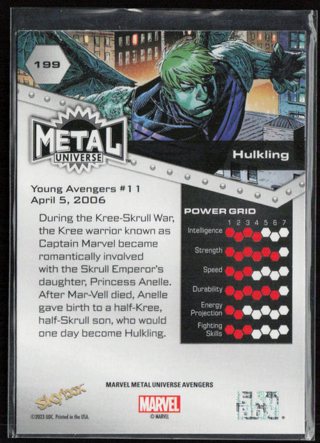 2024 SkyBox Metal Universe Marvel Avengers #199 Hulkling