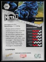 2024 SkyBox Metal Universe Marvel Avengers #76 Beast Copper FX