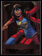 2024 SkyBox Metal Universe Marvel Avengers #83 Ms. Marvel Copper FX