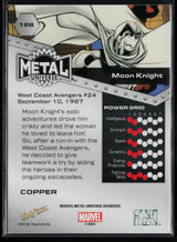 2024 SkyBox Metal Universe Marvel Avengers #126 Moon Knight Copper FX