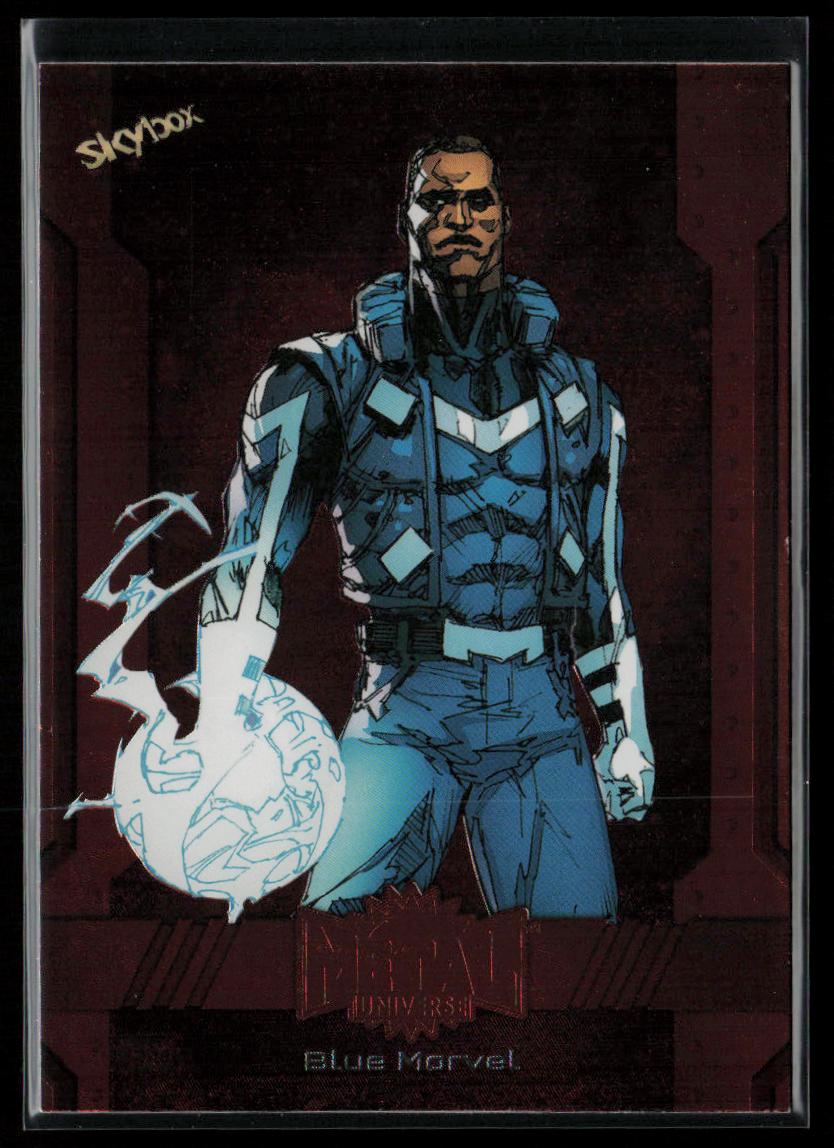 2024 SkyBox Metal Universe Marvel Avengers #127 Blue Marvel Copper FX