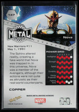 2024 SkyBox Metal Universe Marvel Avengers #147 Nova Copper FX