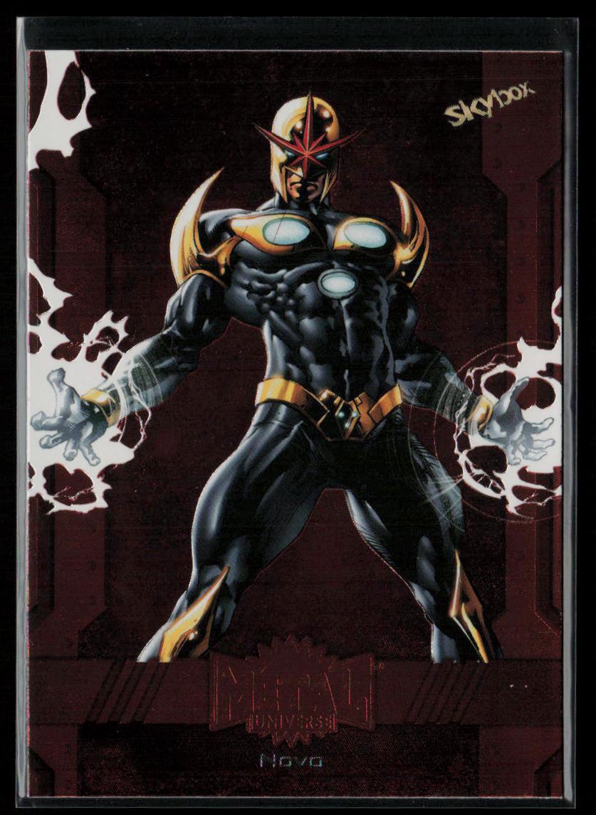 2024 SkyBox Metal Universe Marvel Avengers #147 Nova Copper FX