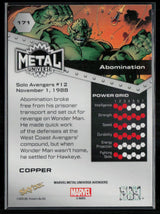 2024 SkyBox Metal Universe Marvel Avengers #171 Abomination Copper FX
