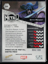2024 SkyBox Metal Universe Marvel Avengers #44 Grim Reaper PMG Red 4/100