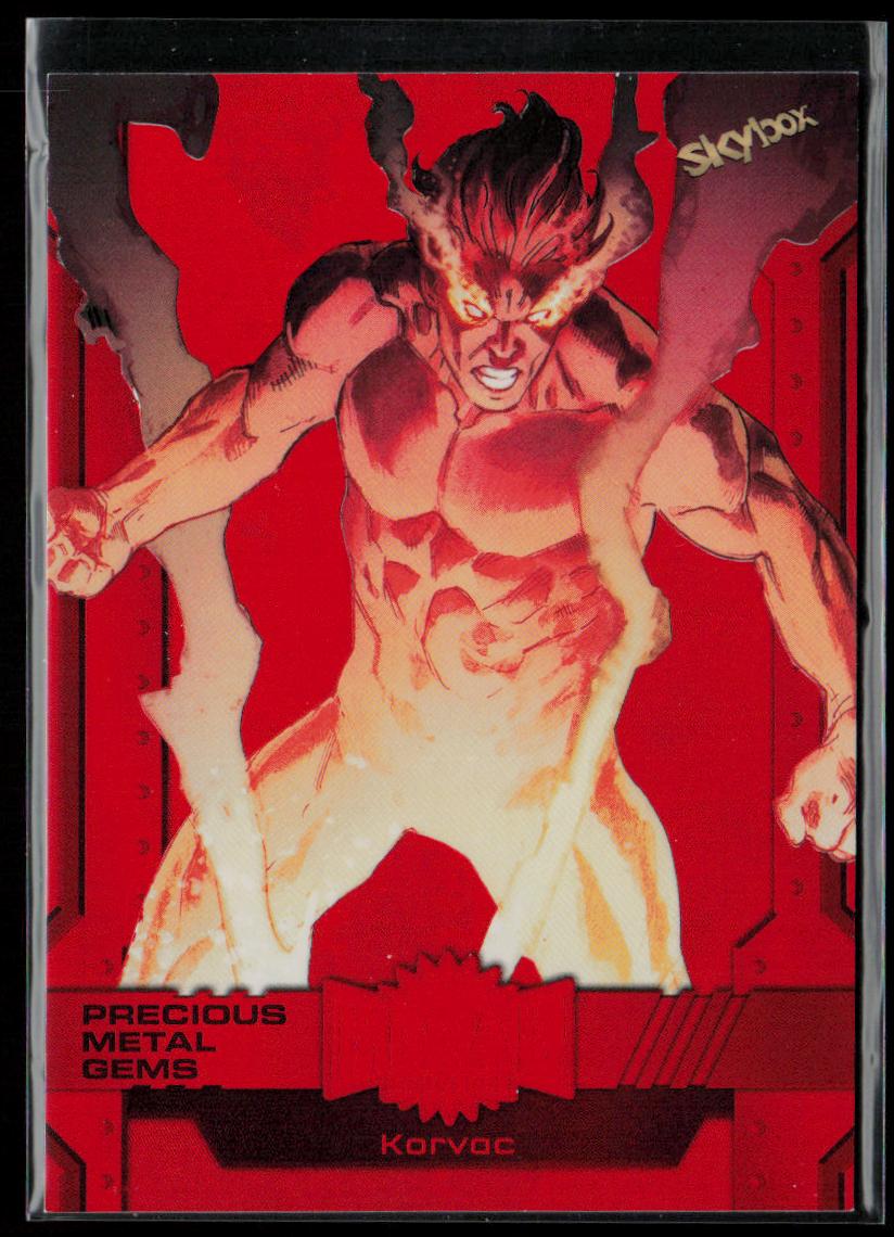 2024 SkyBox Metal Universe Marvel Avengers #135 Korvac PMG Red 86/100
