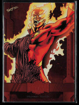 2024 SkyBox Metal Universe Marvel Avengers #34 Human Torch Orange FX
