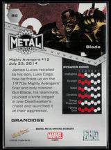 2024 SkyBox Metal Universe Marvel Avengers #82 Blade Grandiose