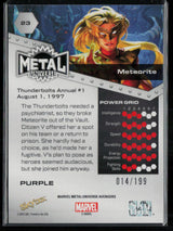 2024 SkyBox Metal Universe Marvel Avengers #23 Meteorite Purple FX 14/199