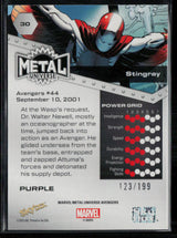 2024 SkyBox Metal Universe Marvel Avengers #30 Stingray Purple FX 123/199