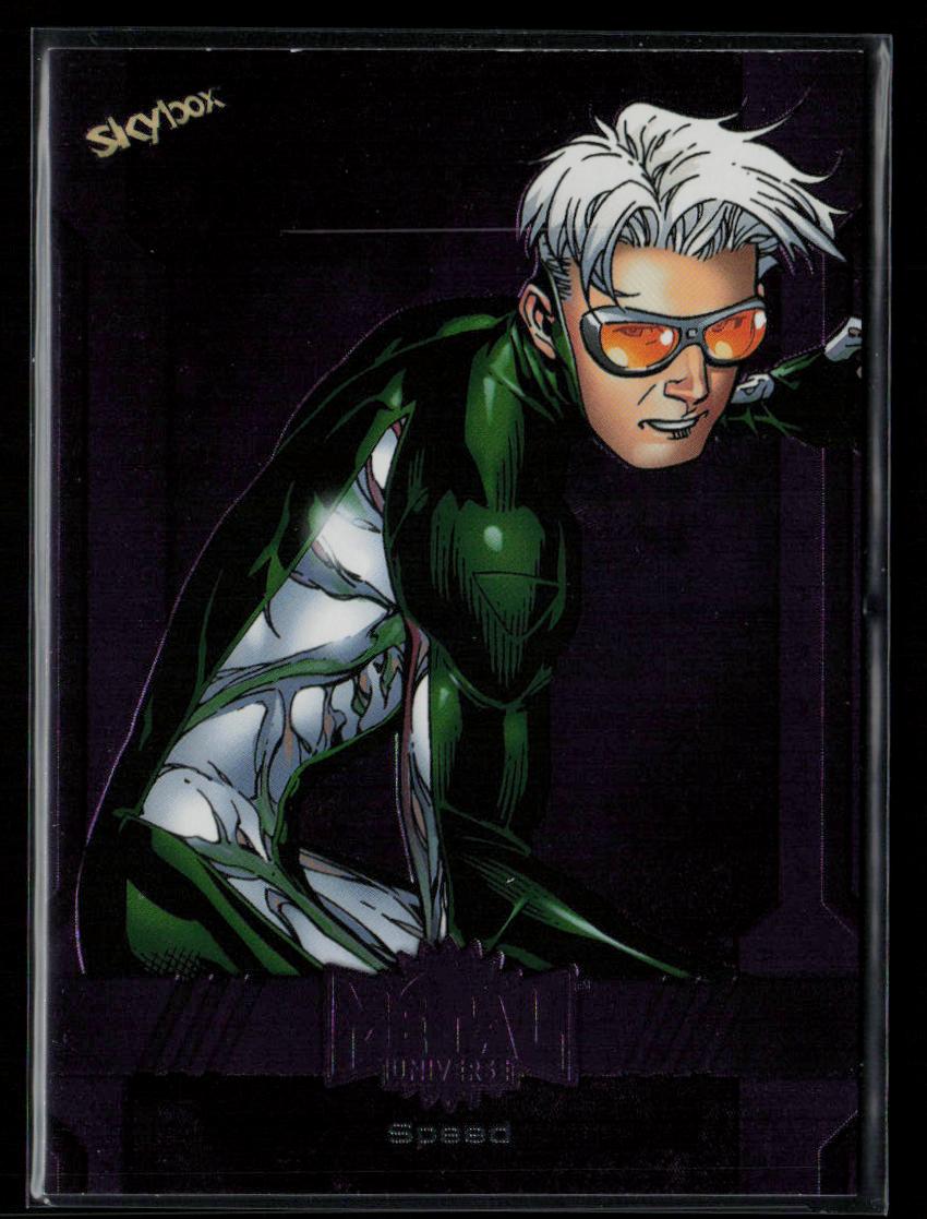 2024 SkyBox Metal Universe Marvel Avengers #68 Speed Purple FX 37/199