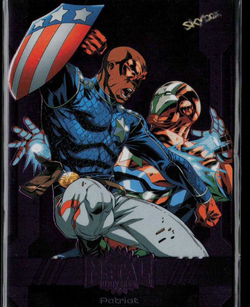2024 SkyBox Metal Universe Marvel Avengers #89 Patriot Purple FX 40/199