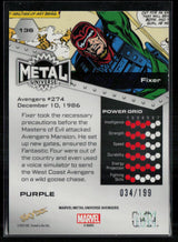 2024 SkyBox Metal Universe Marvel Avengers #136 Fixer Purple FX 34/199