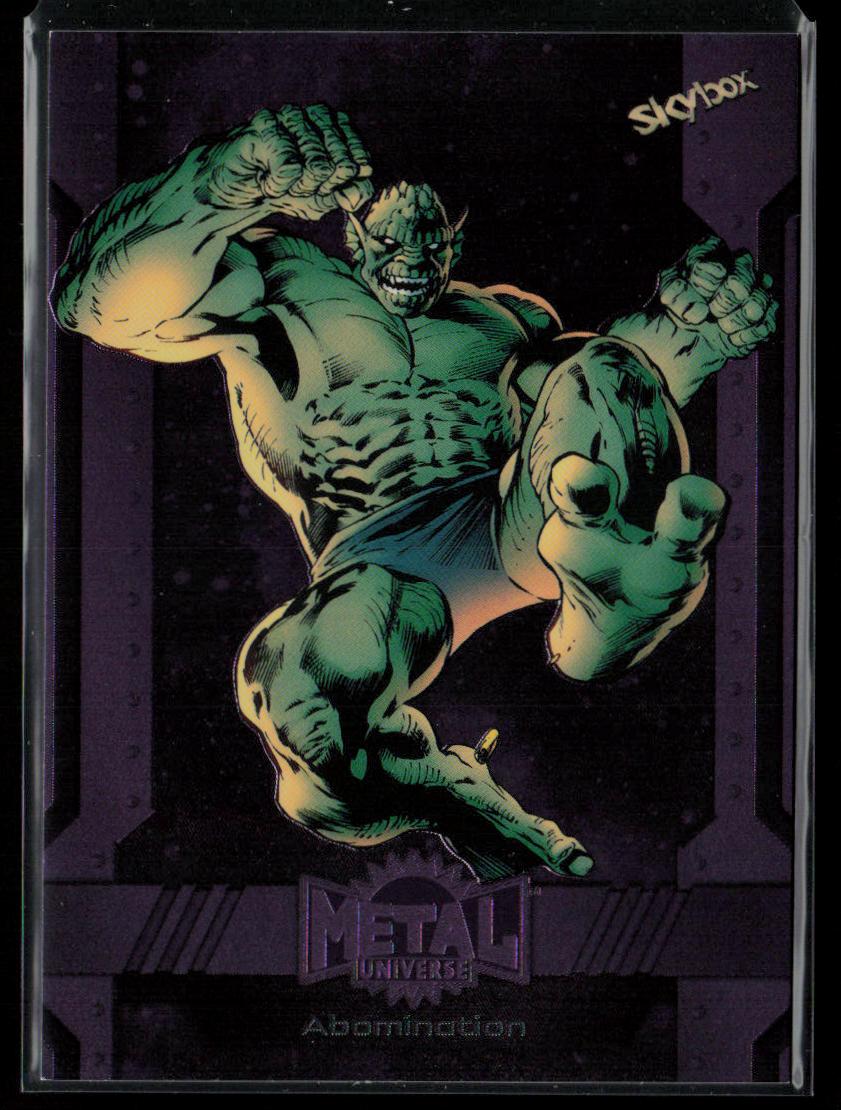 2024 SkyBox Metal Universe Marvel Avengers #171 Abomination Purple FX 190/199